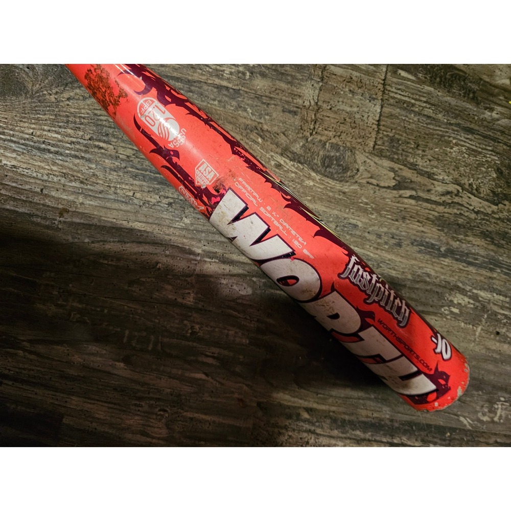 Worth Amp Fastpitch Softball Bat FPAMPW 27 inch 17 oz -10 Drop Orange Purple